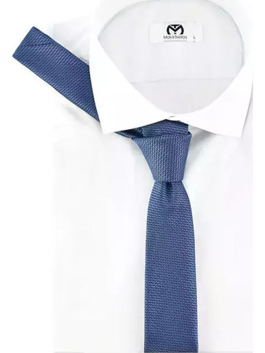 Makis Tselios Fashion Ανδρική Γραβάτα σε Μπλε Χρώμα