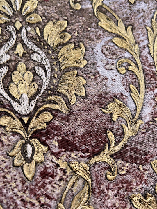 Double-fold Embossed Baroque Wallpaper C283617 1.06m x 10.05m