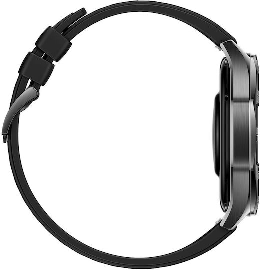 Huawei Watch GT 5 Stainless Steel 46mm Αδιάβροχο με Παλμογράφο (Μαύρο)