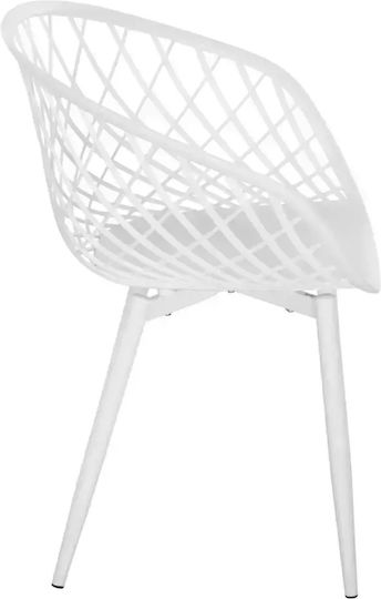 Ariadne Stühle Speisesaal White 4Stück 62x54x81cm