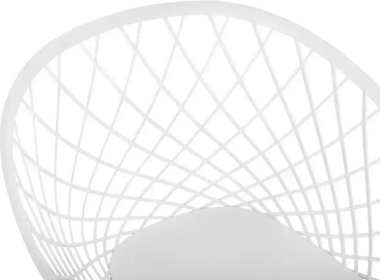 Ariadne Stühle Speisesaal White 4Stück 62x54x81cm