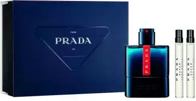 Подаръчен комплект Prada Luna Rossa Ocean Pour Homme Edt спрей 100 мл/2x Edt спрей 10 мл комплект X 120 мл