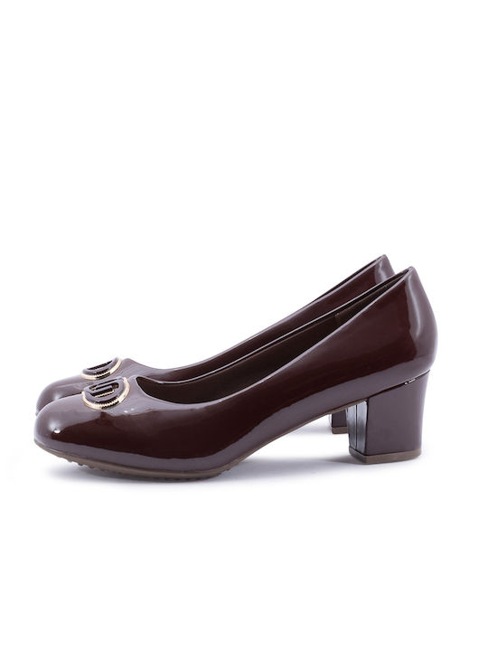 Antrin Burgundy Medium Heels