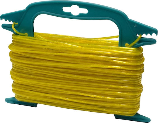 Σχοινί Μπουγάδας Συρματόσχοινο σε Κίτρινο Χρώμα