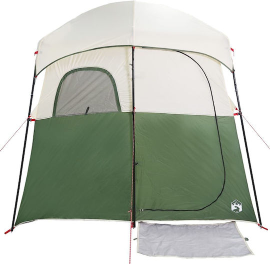 vidaXL Campingzelt Grün für 1 Person 256x136x225cm