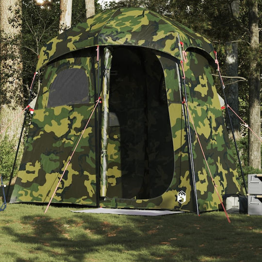 vidaXL Campingzelt Grün für 1 Person 256x136x225cm
