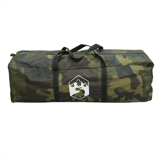 vidaXL Campingzelt Grün für 1 Person 256x136x225cm