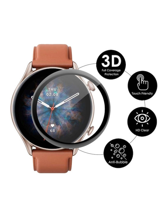 3d Full Coverage Soft Screen Protector pentru Amazfit GTR 3 Pro 1buc SYA001786701