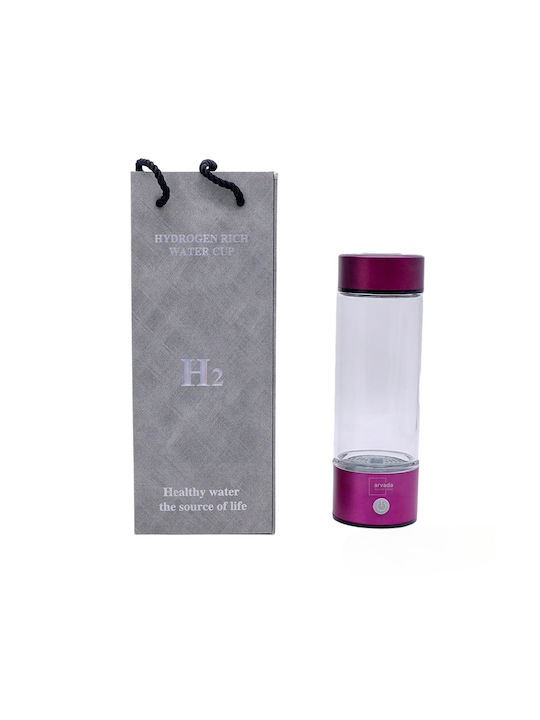 Blossom Wasserflasche mit Filter 420ml Gold