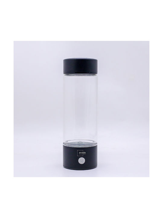 Blossom Sticla de apa cu Filtru 420ml Negru