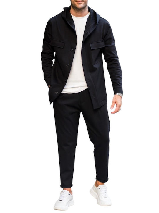 Μακρυμάνικo Overshirt Black 300-2425-SAVIO-BLACK