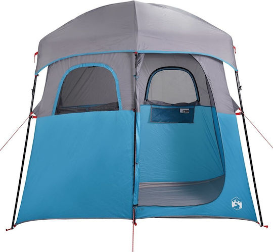 vidaXL Camping Tent Toilet Blue 256x136x225cm