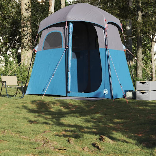 vidaXL Σκηνή Camping Τουαλέτας Μπλε 256x136x225εκ.