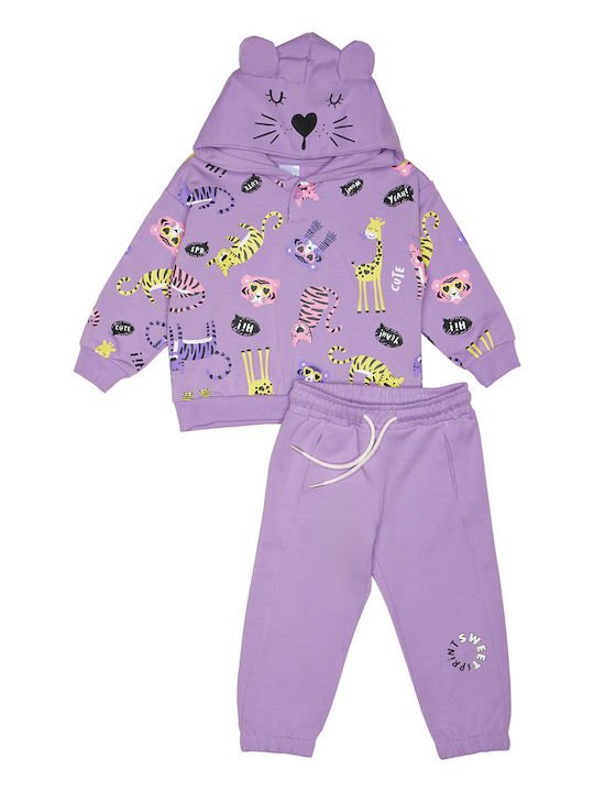 Sprint Kids Sweatpants Set lila