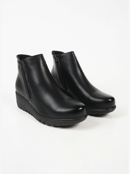 Piazza Shoes Women's Chelsea Boots Black