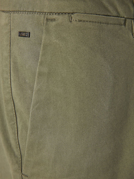 Funky Buddha Men's Trousers Chino in Regular Fit Khaki