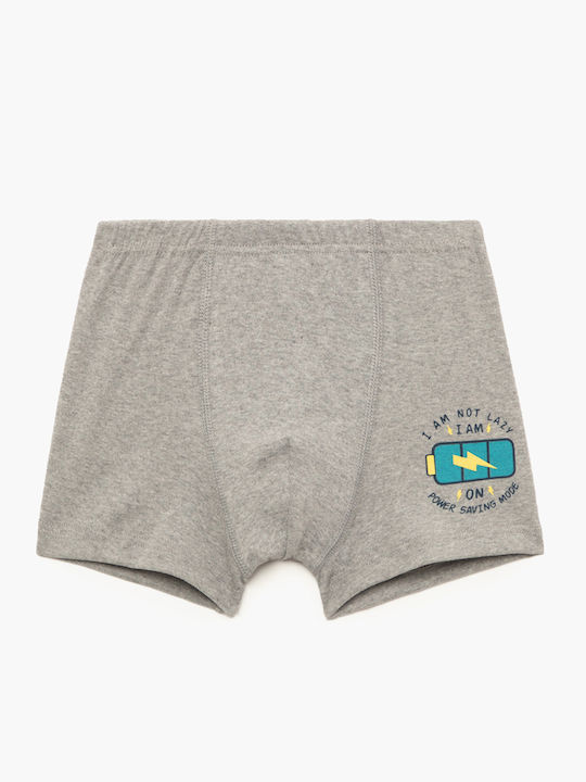Minerva Power Saving Kinder-Boxershorts Grey Melange