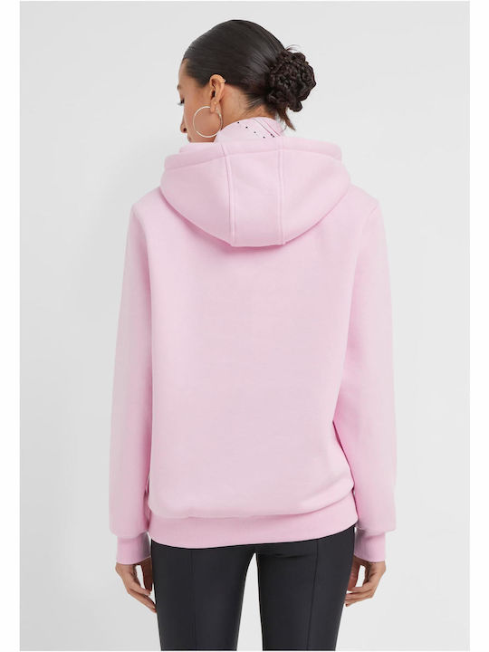 Γυναικείο Φούτερ με Κουκούλα Soft Pink