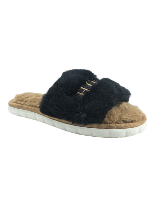 Plato Winter Women's Slippers in Black color