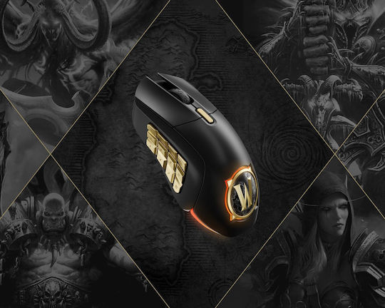 SteelSeries Aerox 9 Wireless RGB Gaming Mouse World of Warcraft Edition