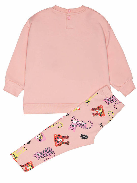 Sprint Kids Set with Leggings Winter 2pcs Peach