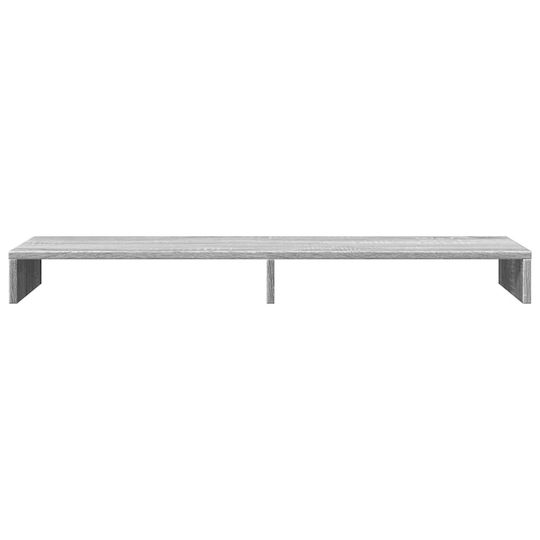 vidaXL Tabletop Suport pentru 2 Monitoare Sonoma 100x27x10 cm din lemn prelucrat Gri (854657)