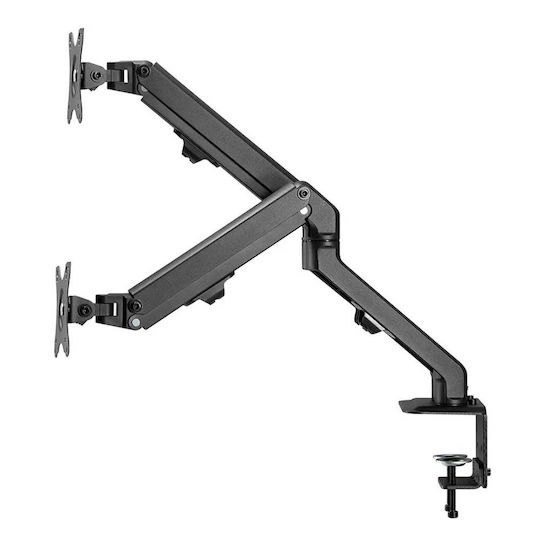 Newstar Stand Desk Mounted for 2 Monitors up to 27" with Arm (FPMA-D650DBLACK)