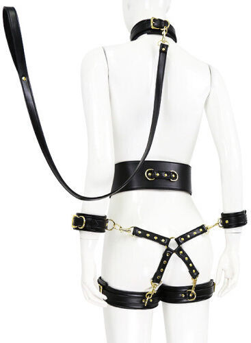 Naughty Toys BDSM Kit in Schwarz Farbe 6Stück
