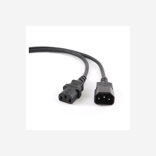 Roline IEC C14 - IEC C13 Cable 1.8m Μαύρο 19.99.1515