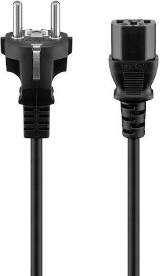 Goobay Schuko - IEC C13 Cable 3m Μαύρο 96036