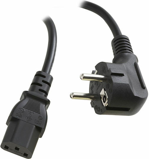 Schuko - IEC C13 Cable 2m Μαύρο 02.005.0056