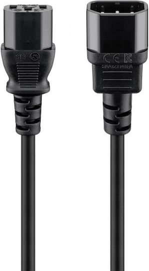 Goobay IEC C13 - IEC C14 Cable 1.5m Μαύρο 68602
