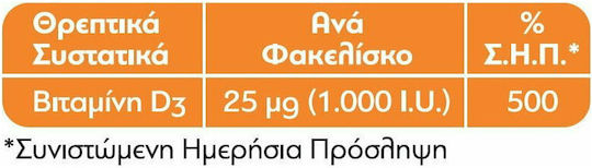Altion D3 Vitamin for Immune System Boost & Bone Health 1000iu Orange 60 sachets