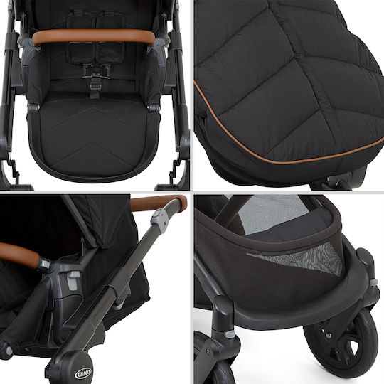 Graco Near2Me Reglabil Cărucior pentru Bebeluși Potrivit pentru Nou-născut Elite Black 11kg