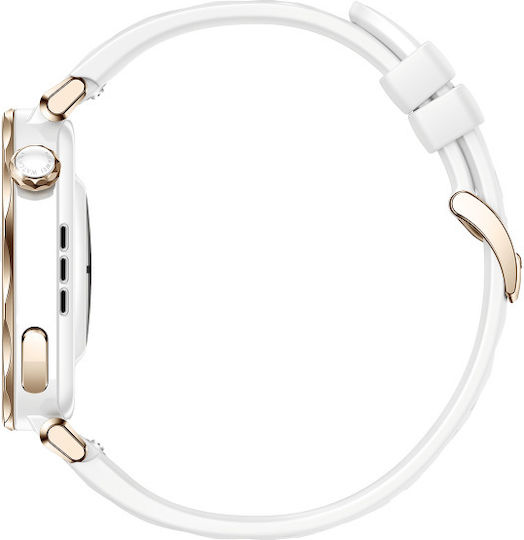 Huawei Watch GT 5 Pro Keramik 42mm Wasserdicht mit Pulsmesser (Weiß)