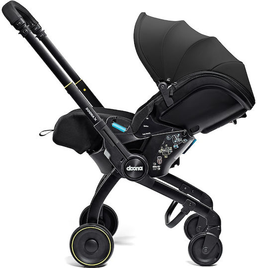 Doona X Car Seat & Stroller Καρότσι 2 σε 1 Kατάλληλο για Nεογέννητο Nitro Black 8.3kg