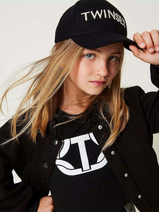 Twinset Παιδικό Καπέλο Jockey Υφασμάτινο Μαύρο