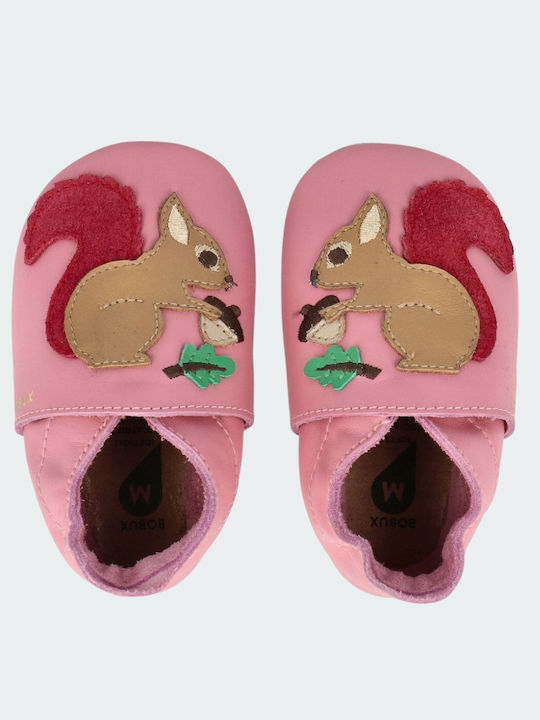 Bobux Baby Slippers Pink Soft Sole