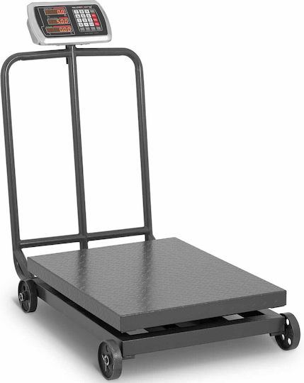 Industrial Platform Scale On Wheels 600 Kg 100 G Lcd