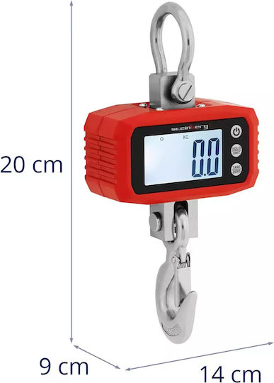 Висяща складова везна LCD 1000 кг 100 г