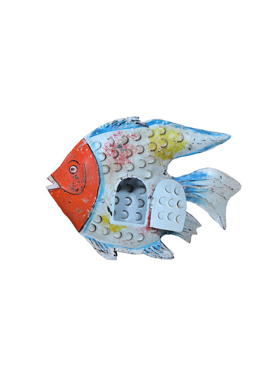 Aqua Deco Multicolored Metal Fish 61x8xh46cm C470895