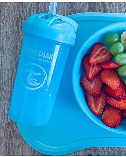 Twistshake Baby Cup Straw Cup made of Plastic Blue 360ml for 6m+m+