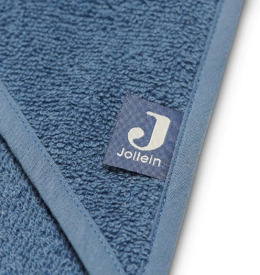 Jollein Детски Халат-Шапка Худи Jeans Син 75x75см
