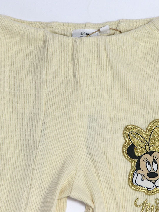 Παιδικό Κολάν Μακρύ Κρεμ Minnie Mouse