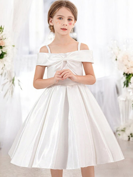 TakTakBaby Mädchen Kleid Ärmellos White