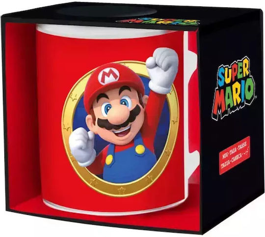 Nintendo Mario Becher Keramik Rot 320ml