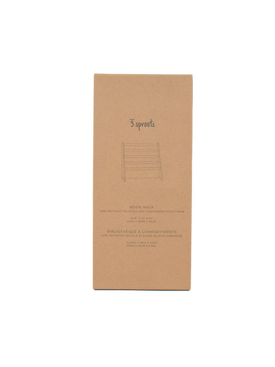 Holz Boden Bücherregal Blau 61cm