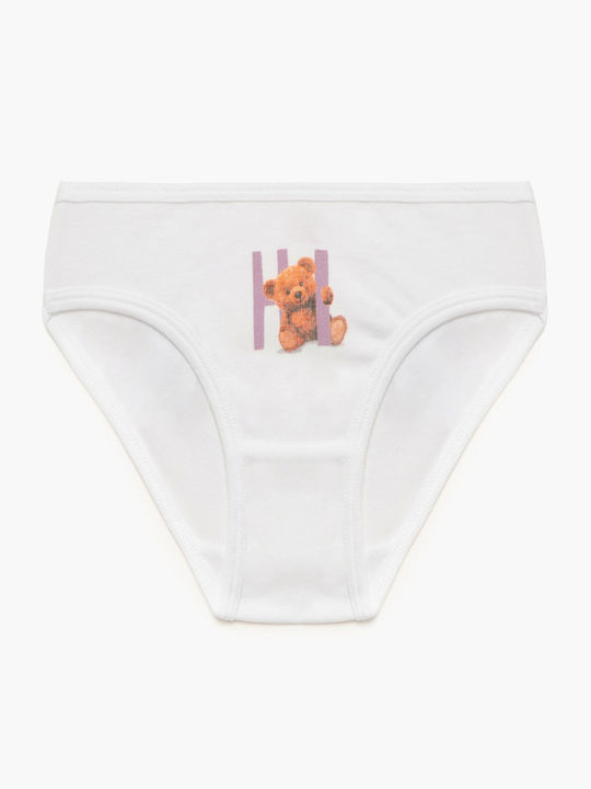 Minerva Bear Kids' Brief White