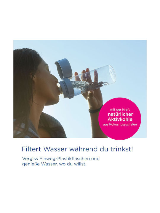 Brita Fill Water Bottle with Filter 600ml Transparent