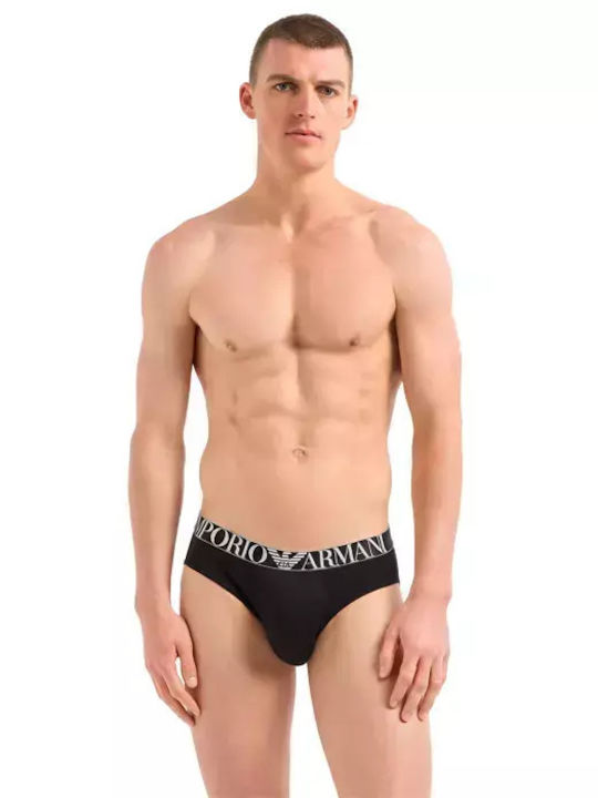 Armani Jeans Ανδρικά Σλιπ Μαύρο 3Pack